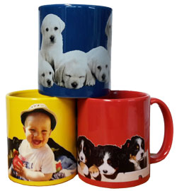 bedruckte farbige Fototassen