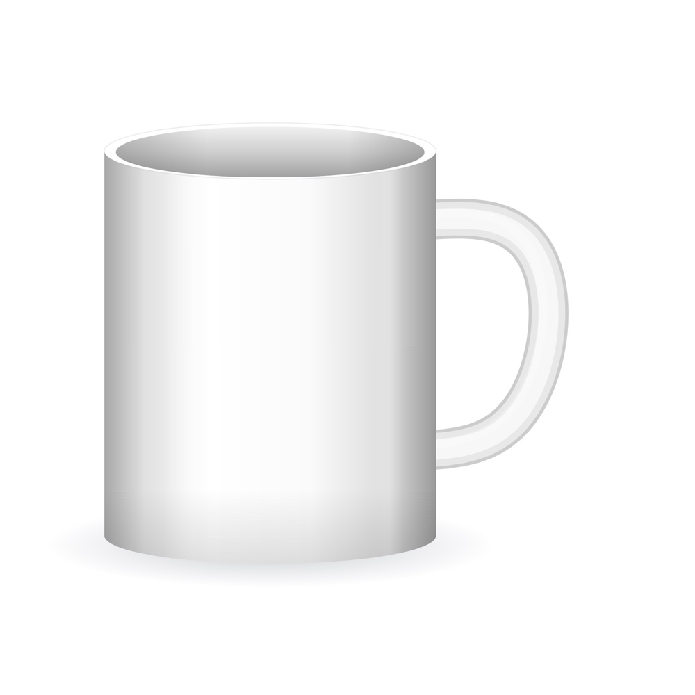 Kaffeebecher weiß, 330 ml
