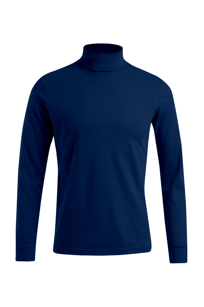 Rollkragen Langarmshirt Männer