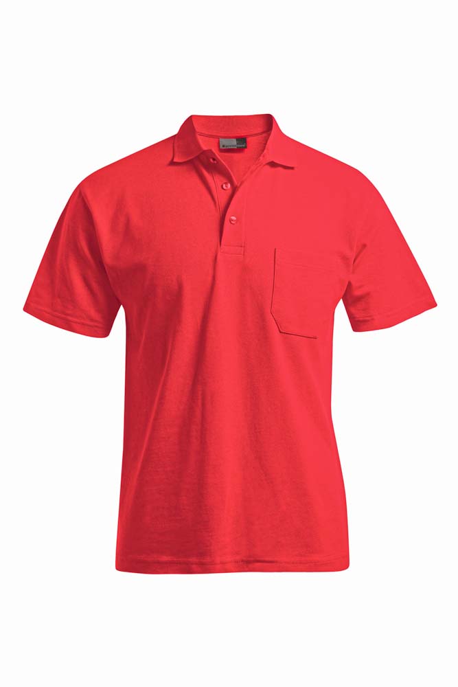 Heavy Poloshirt mit Brusttasche Männer