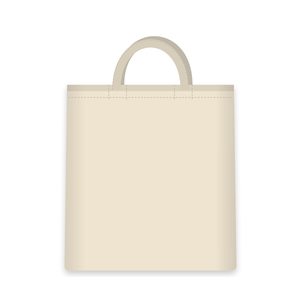 Baumwolltasche mit langen Henkeln
