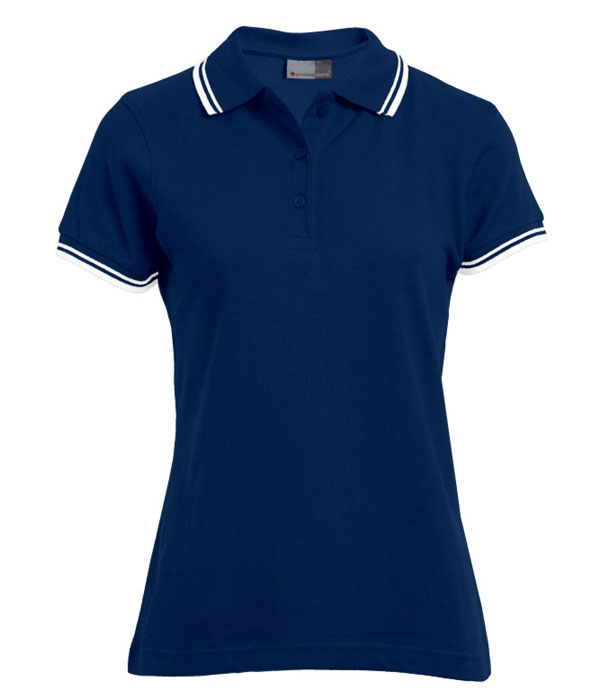 Women's Polo Contrast Stripes