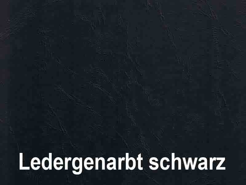 Ledergenarbt: schwarz